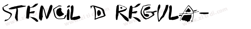 Stencil D Regula字体转换